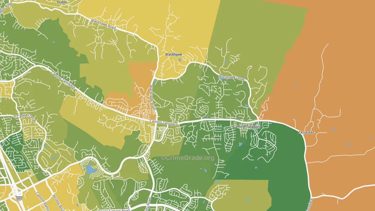 94506, CA Map of Vehicle Theft Rates