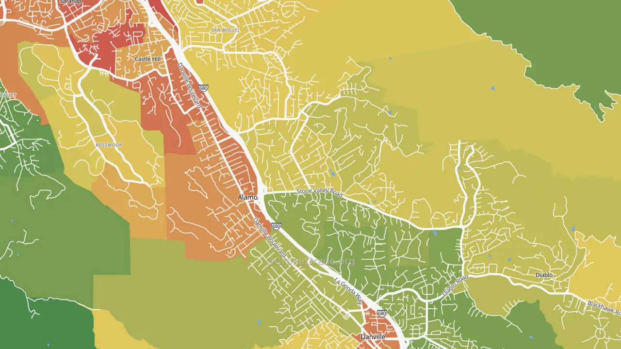 94507, CA Map of Vehicle Theft Rates