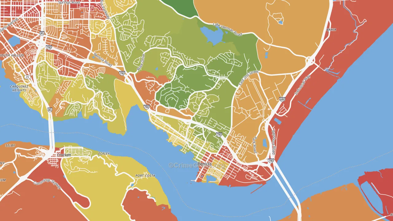94510, CA Map of Vehicle Theft Rates