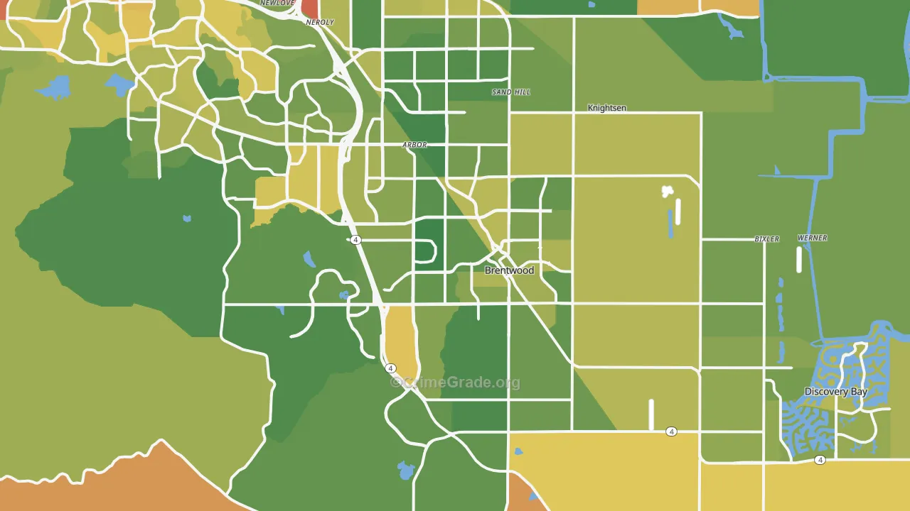 94513, CA Map of Vehicle Theft Rates