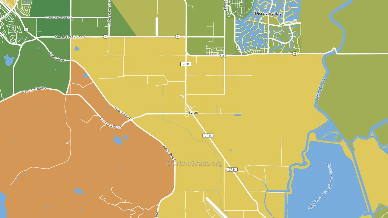 94514, CA Map of Vehicle Theft Rates