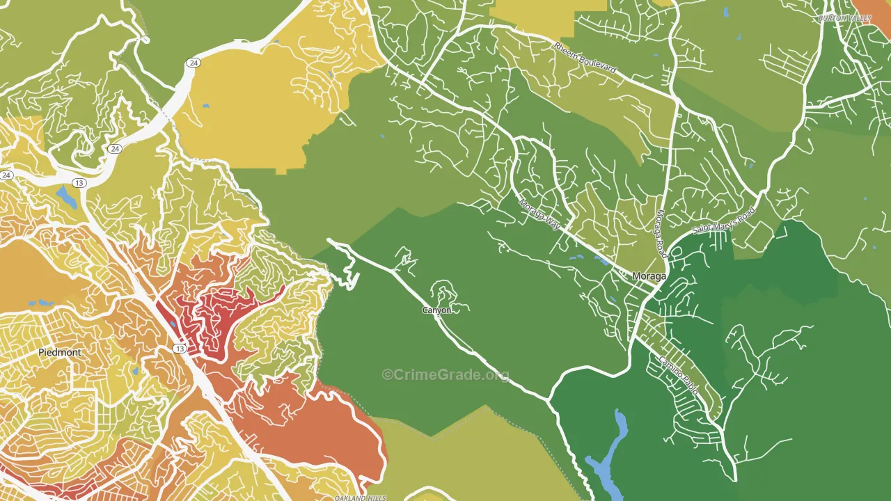 94516, CA Map of Vehicle Theft Rates