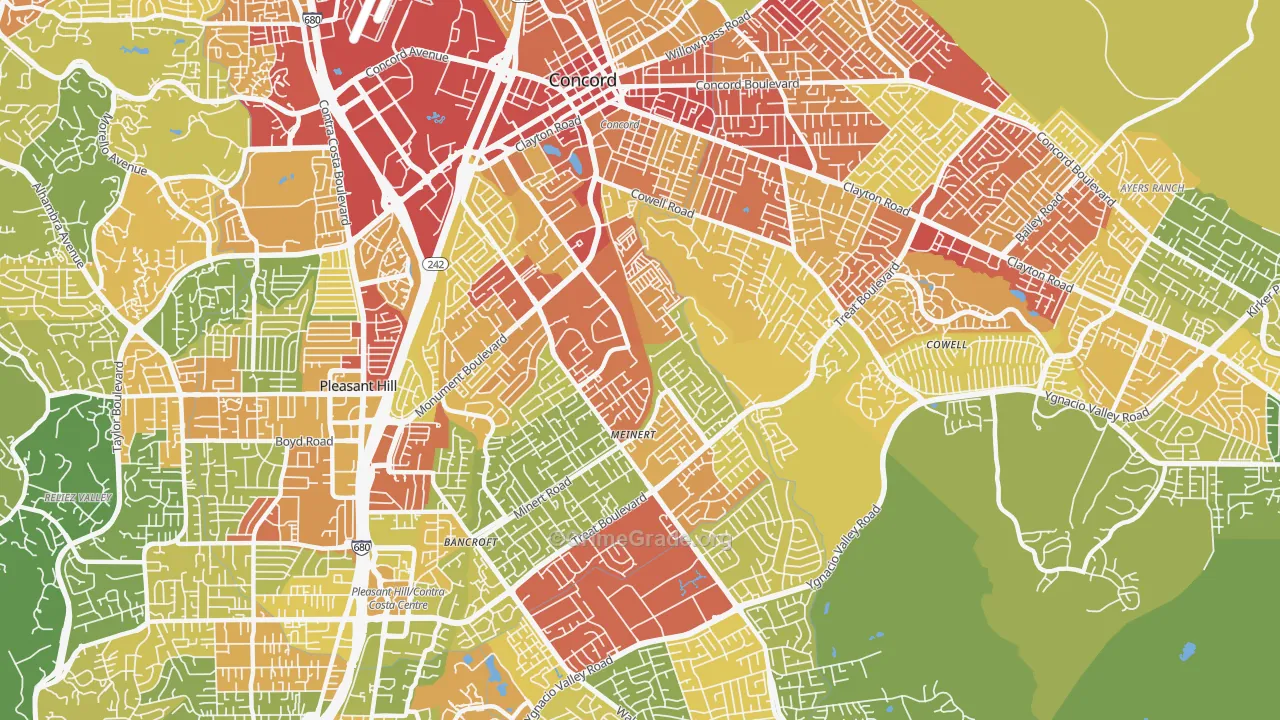 94518, CA Map of Vehicle Theft Rates