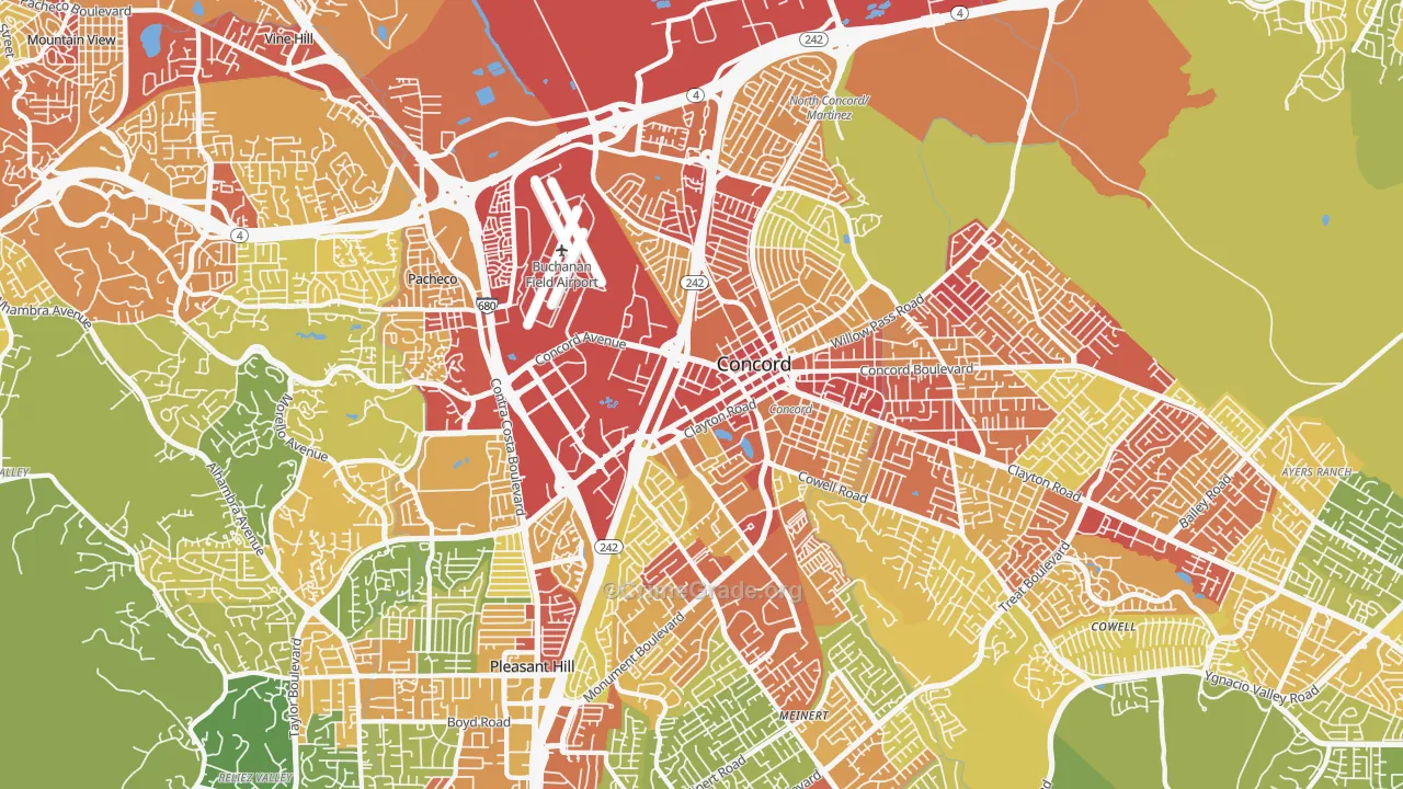 94520, CA Map of Vehicle Theft Rates