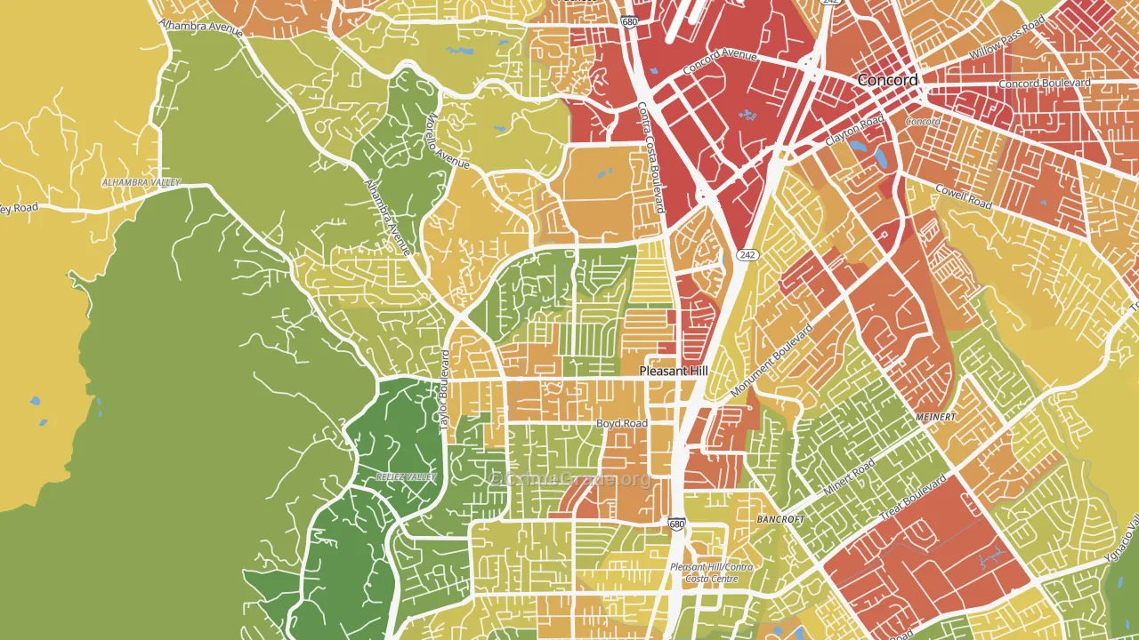 94523, CA Map of Vehicle Theft Rates