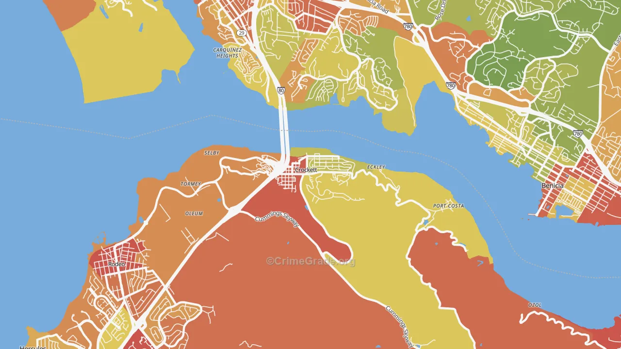 94525, CA Map of Vehicle Theft Rates