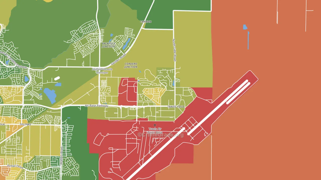 94535, CA Map of Vehicle Theft Rates