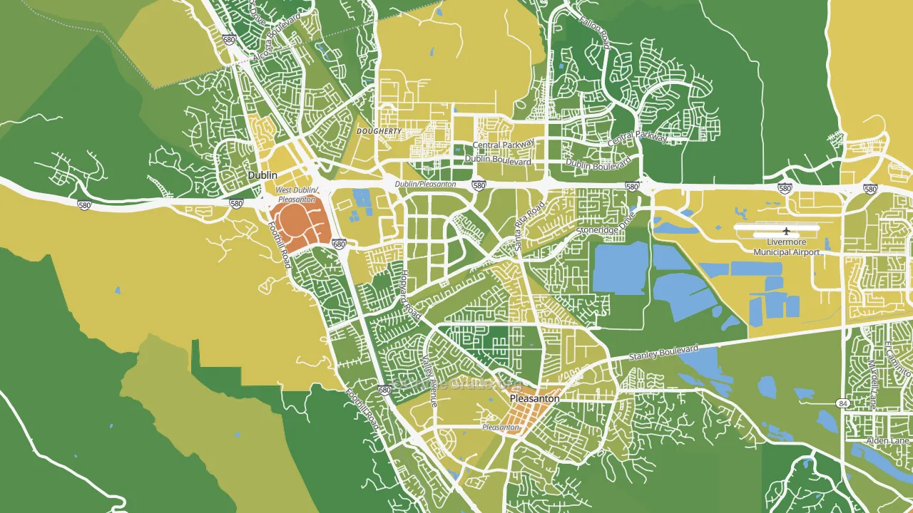 94588, CA Map of Vehicle Theft Rates