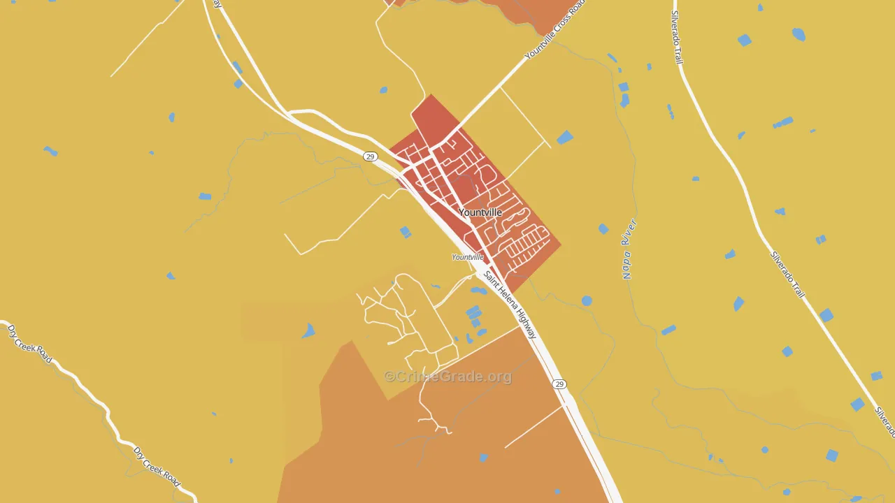 94599, CA Map of Vehicle Theft Rates