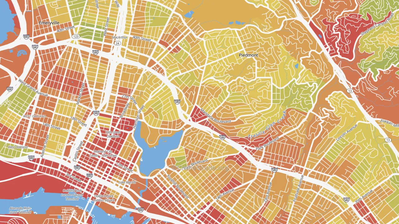 94610, CA Map of Vehicle Theft Rates