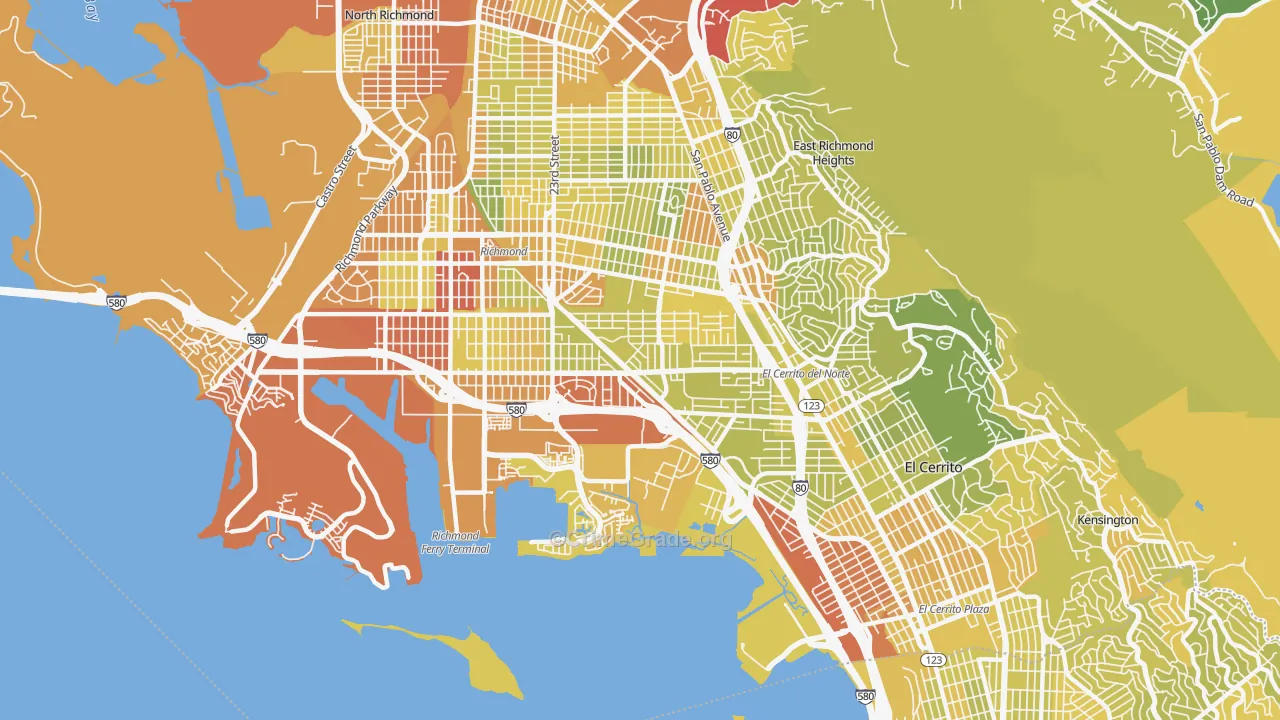 94804, CA Map of Vehicle Theft Rates