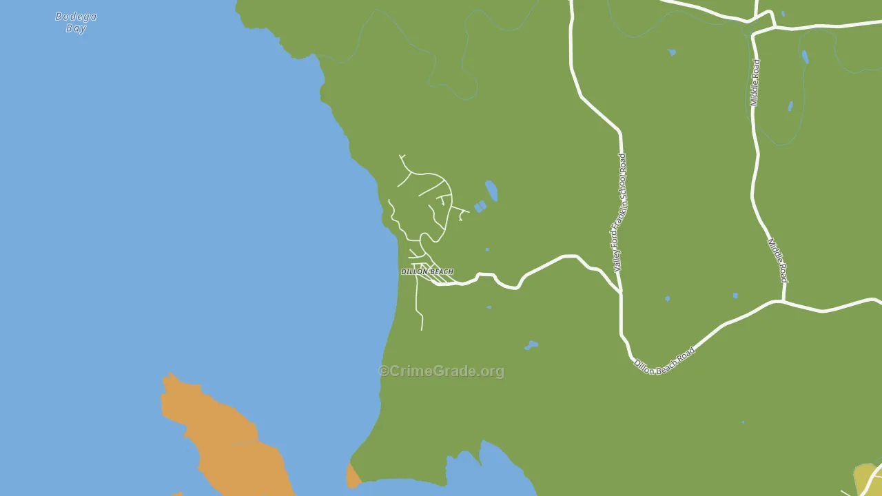 94929, CA Map of Vehicle Theft Rates