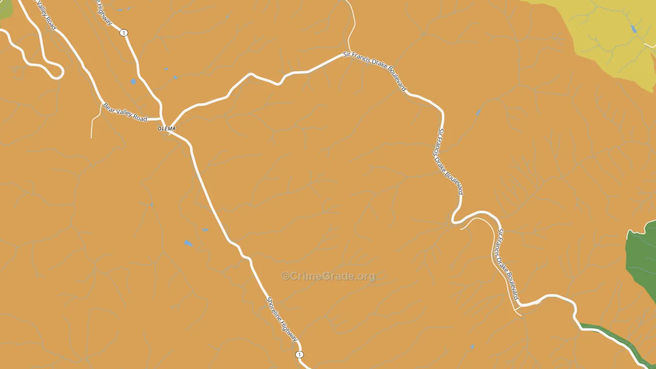 94950, CA Map of Vehicle Theft Rates