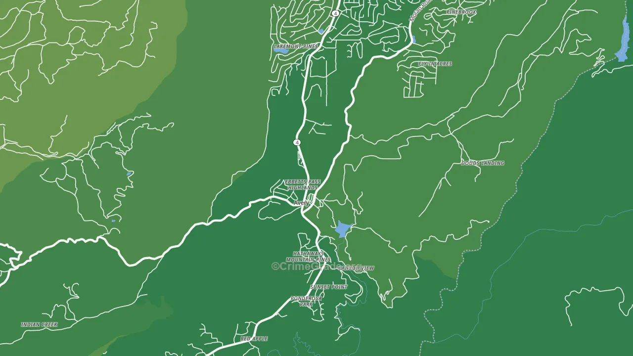 95224, CA Map of Vehicle Theft Rates