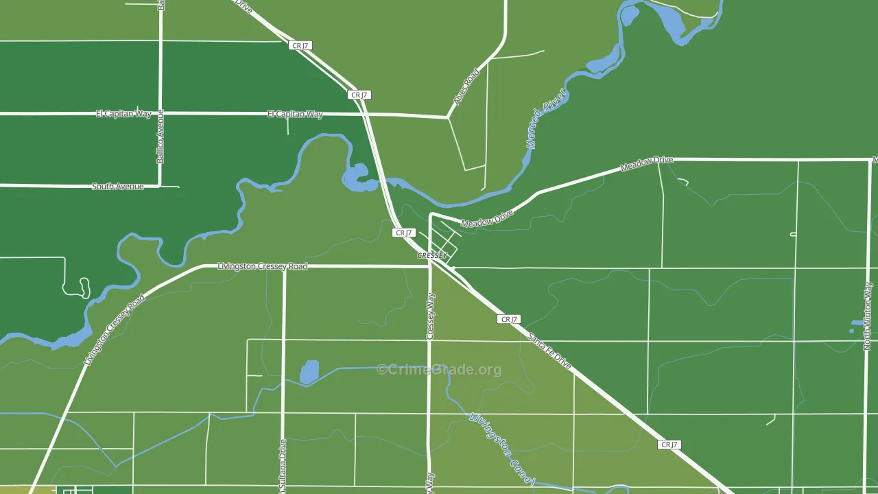 95312, CA Map of Vehicle Theft Rates