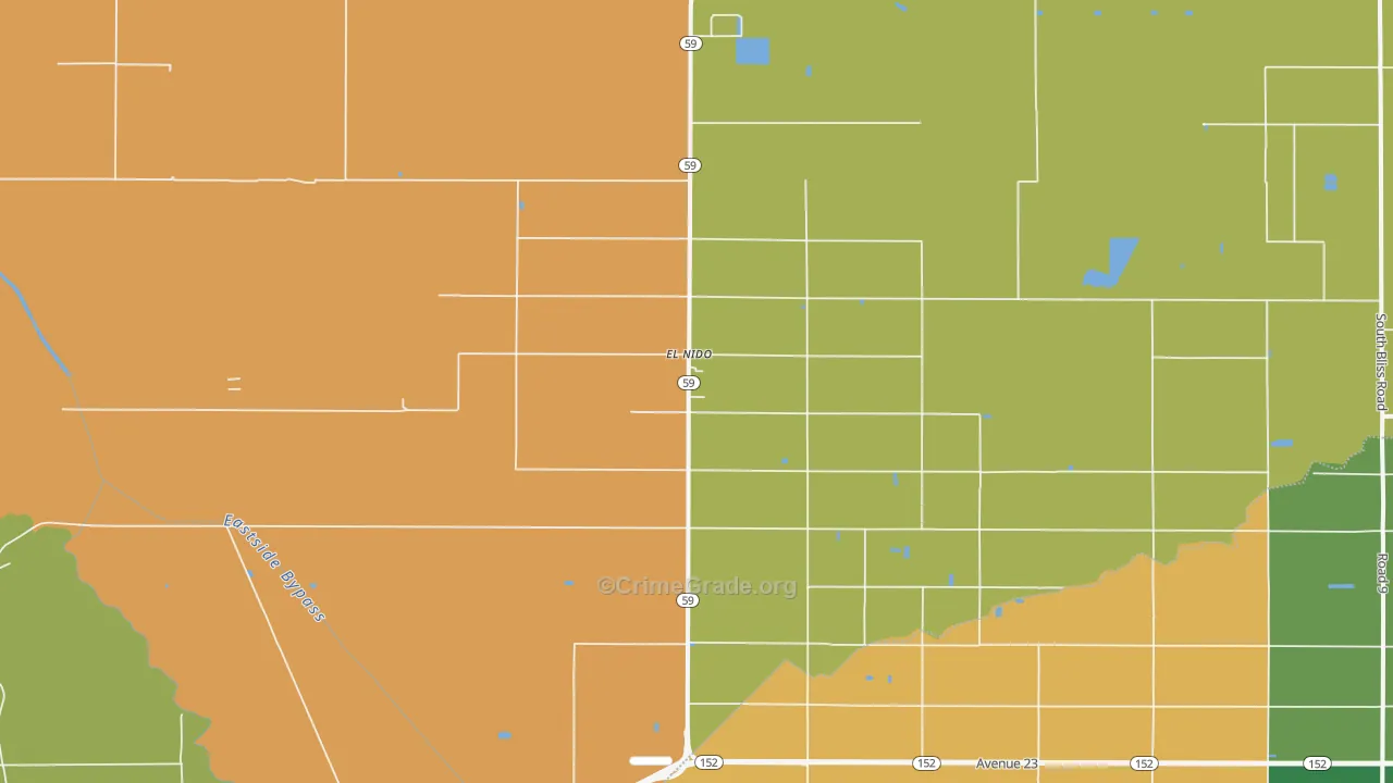 95317, CA Map of Vehicle Theft Rates