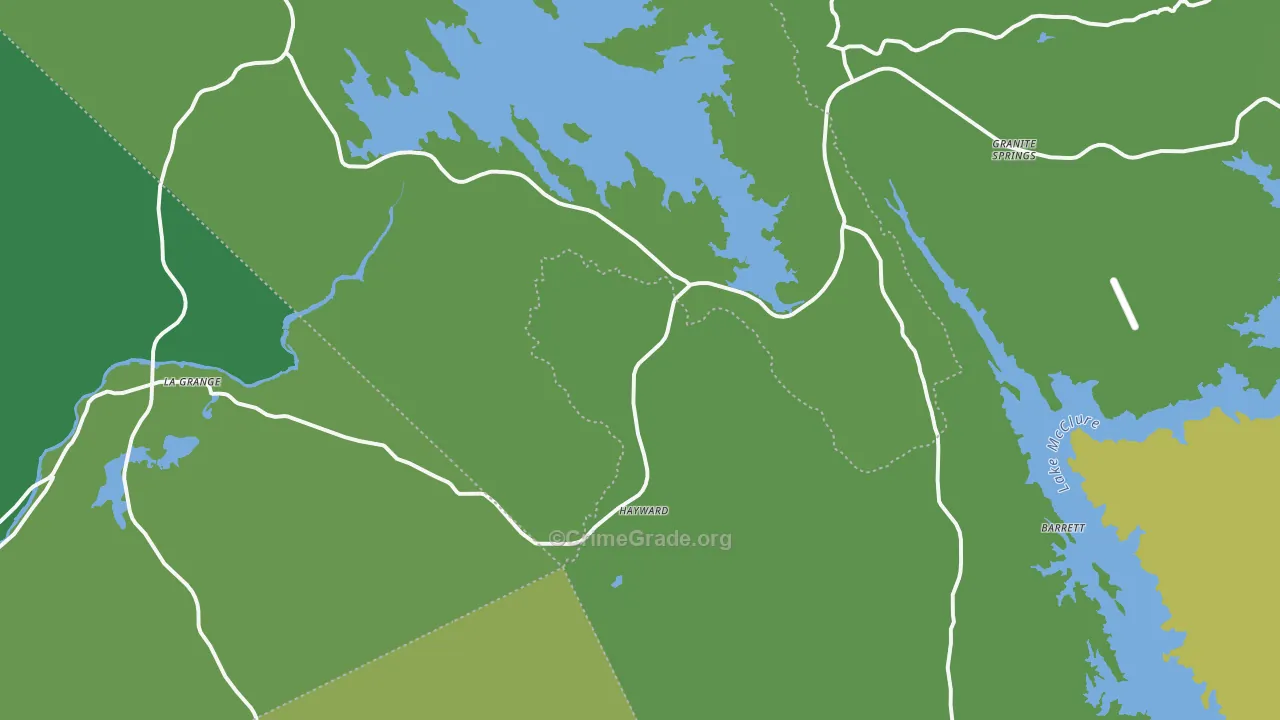 95329, CA Map of Vehicle Theft Rates