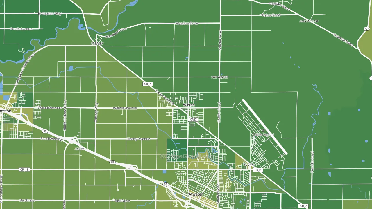95388, CA Map of Vehicle Theft Rates