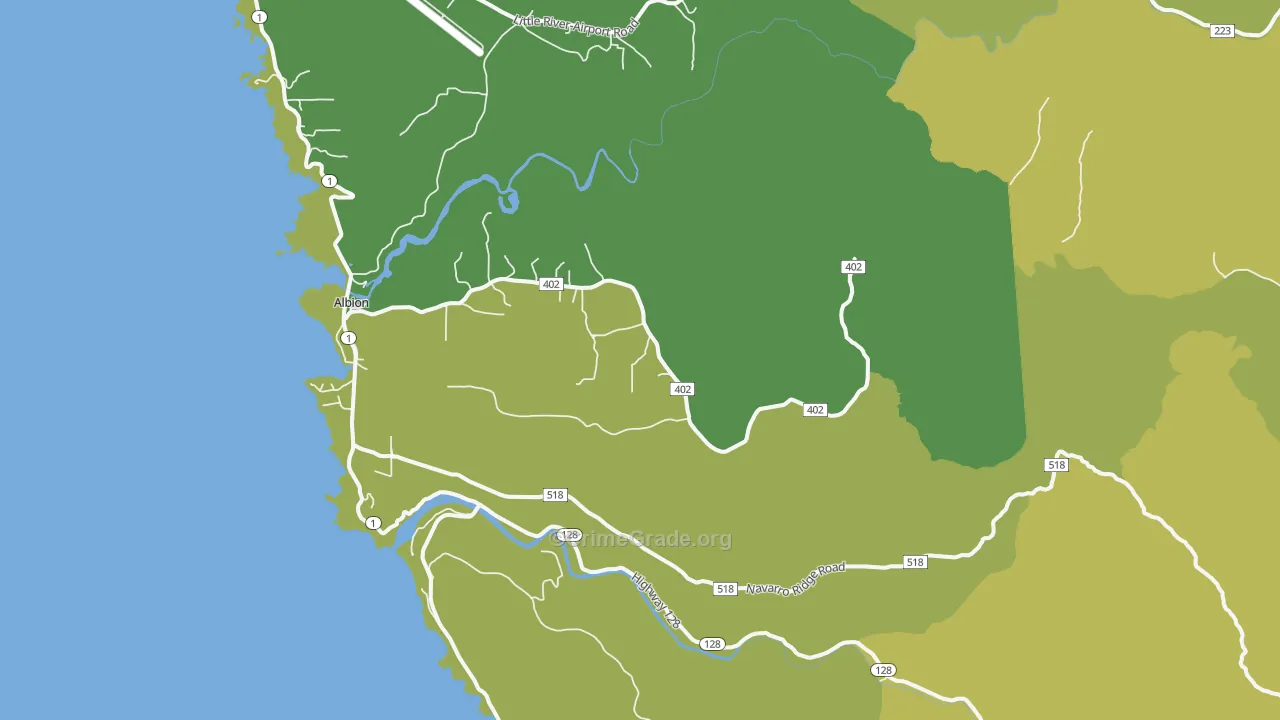 95410, CA Map of Vehicle Theft Rates