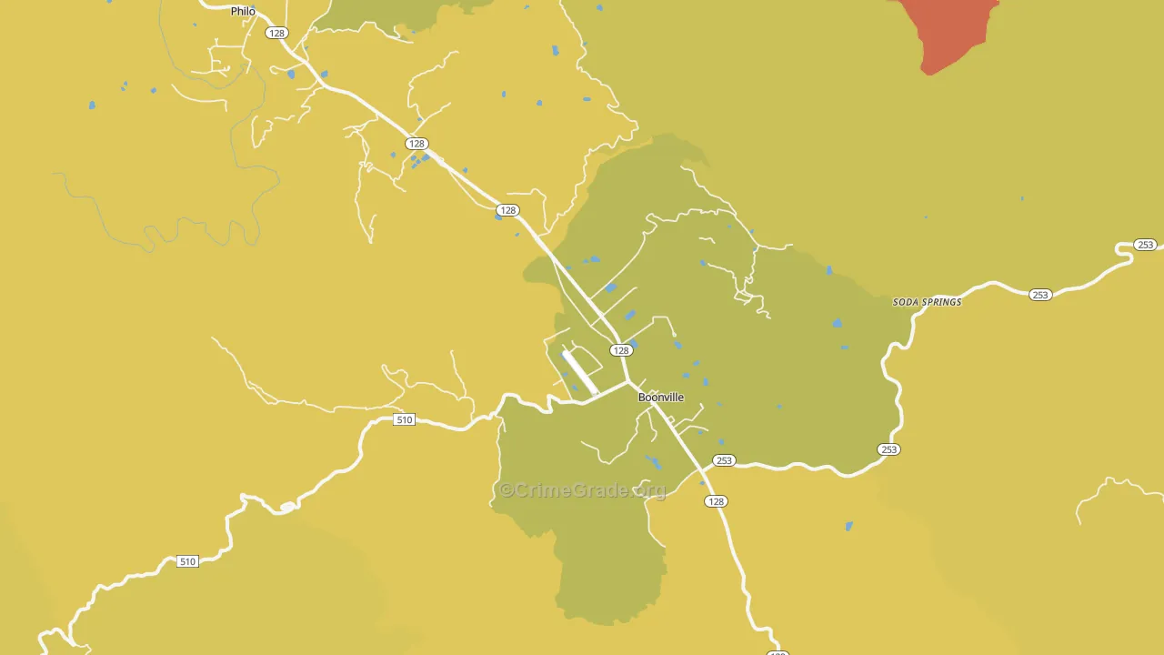 95415, CA Map of Vehicle Theft Rates