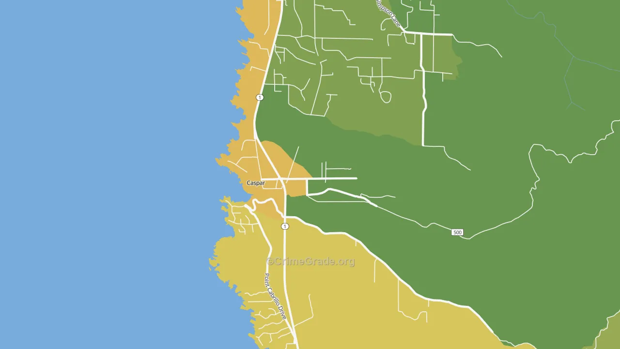 95420, CA Map of Vehicle Theft Rates