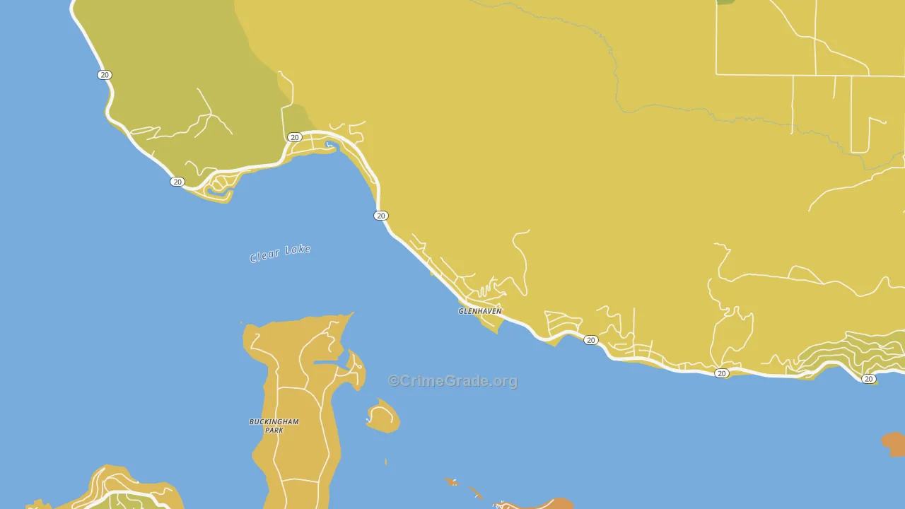 95443, CA Map of Vehicle Theft Rates