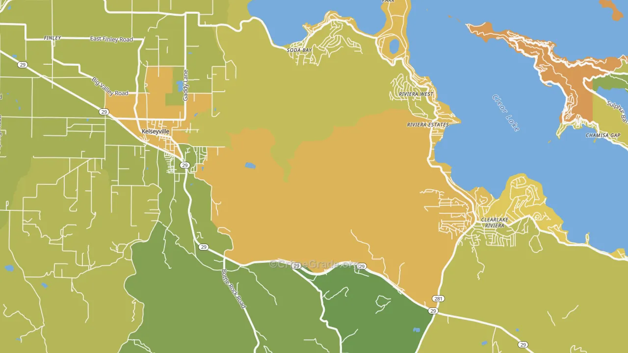 95451, CA Map of Vehicle Theft Rates