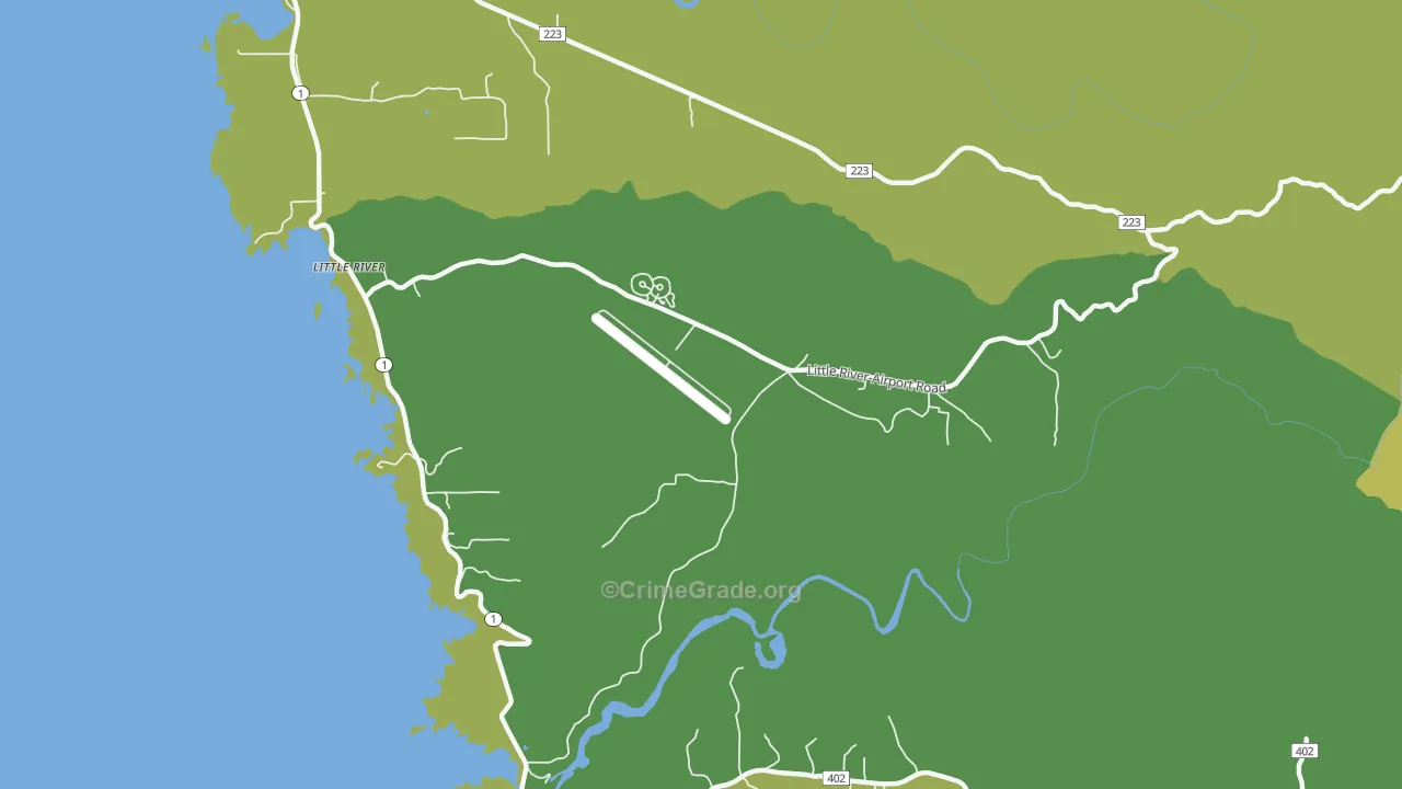 95456, CA Map of Vehicle Theft Rates