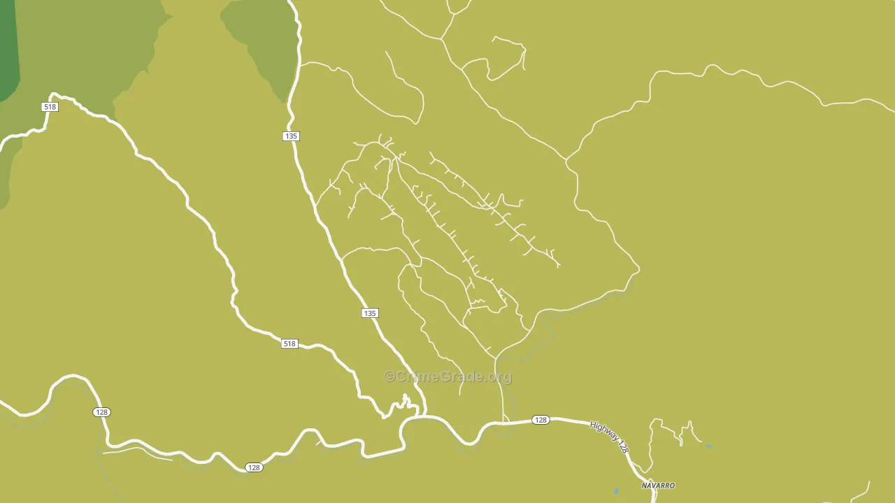 95463, CA Map of Vehicle Theft Rates