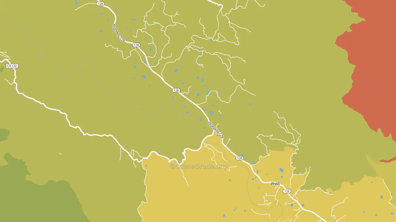 95466, CA Map of Vehicle Theft Rates