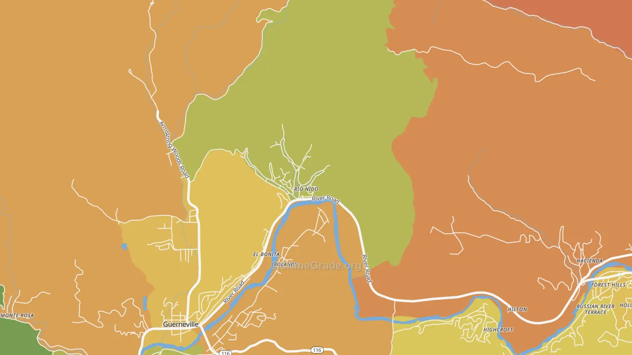 95471, CA Map of Vehicle Theft Rates