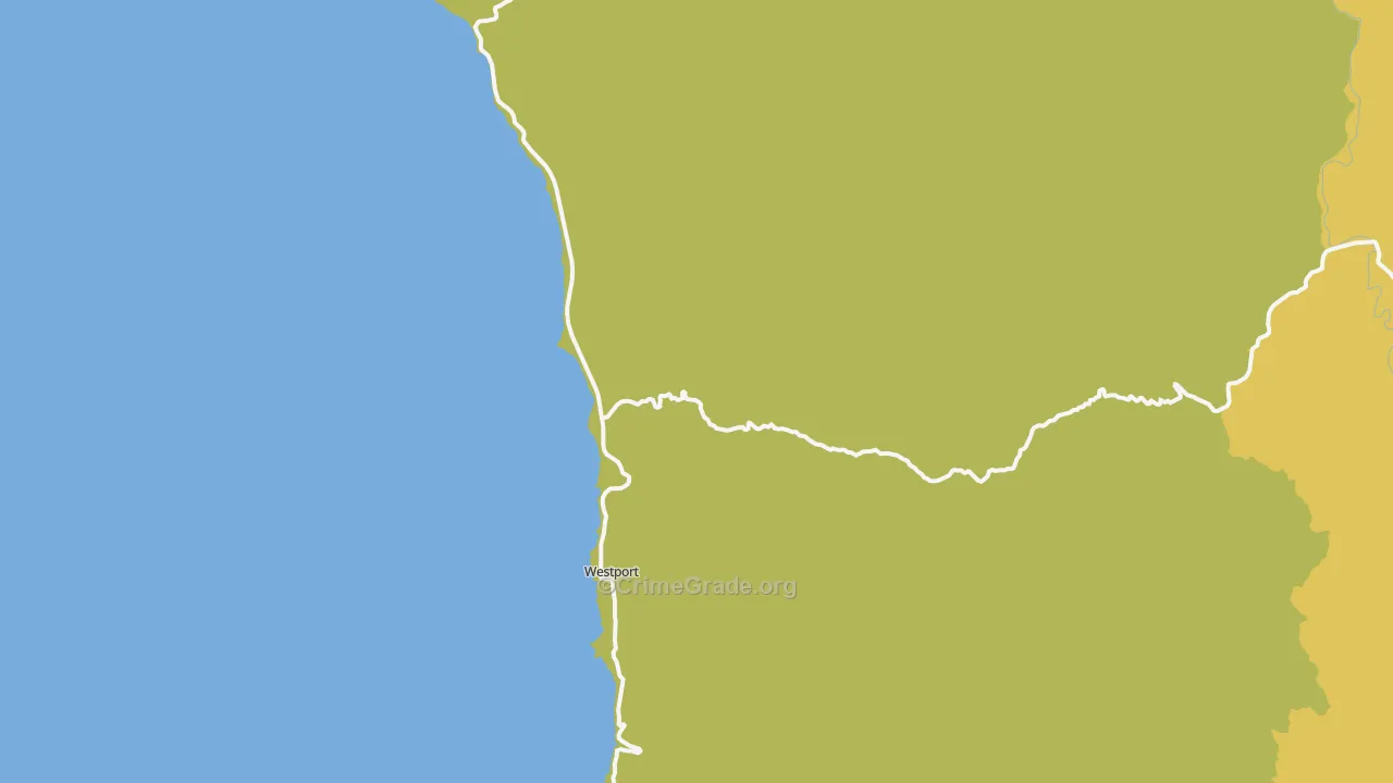 95488, CA Map of Vehicle Theft Rates