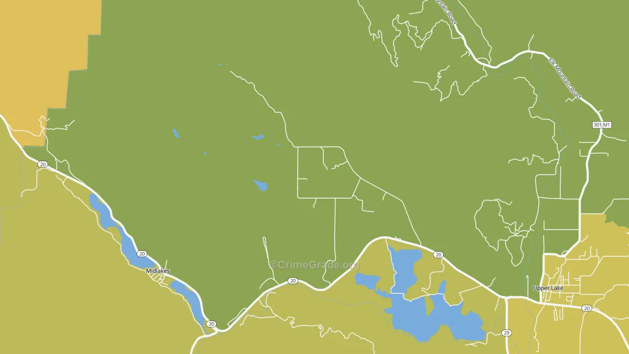 95493, CA Map of Vehicle Theft Rates