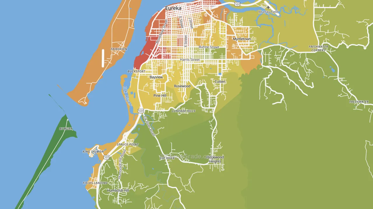 95503, CA Map of Vehicle Theft Rates