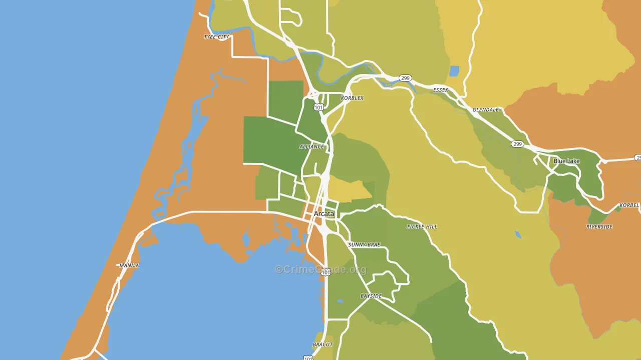 95521, CA Map of Vehicle Theft Rates