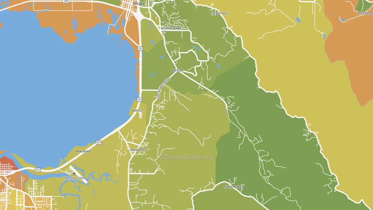 95524, CA Map of Vehicle Theft Rates