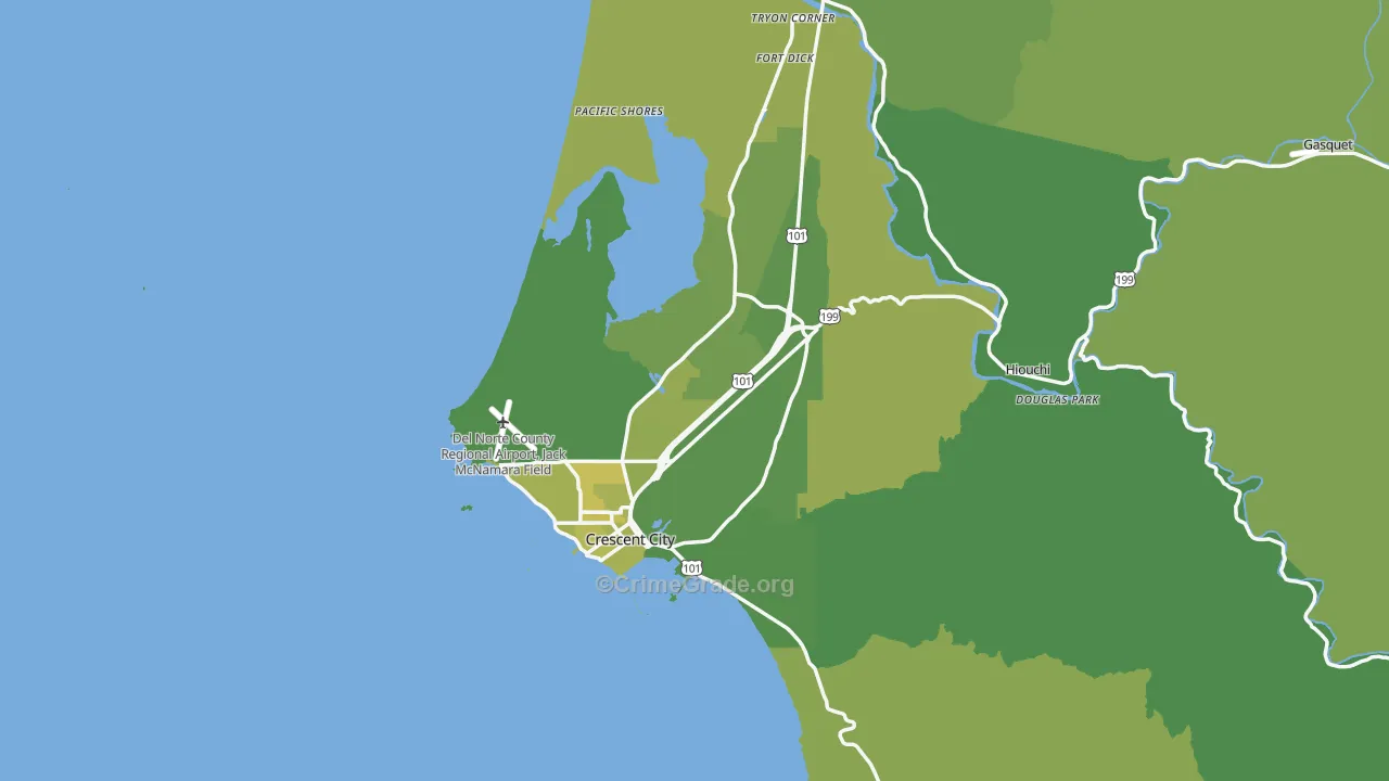 95531, CA Map of Vehicle Theft Rates