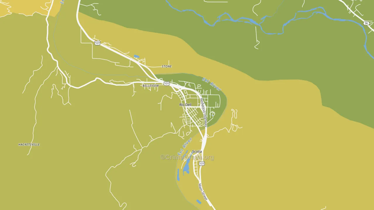 95562, CA Map of Vehicle Theft Rates