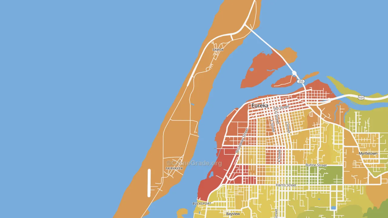 95564, CA Map of Vehicle Theft Rates