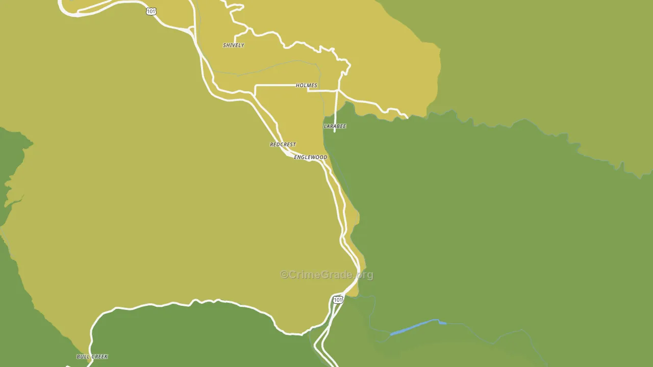 95569, CA Map of Vehicle Theft Rates