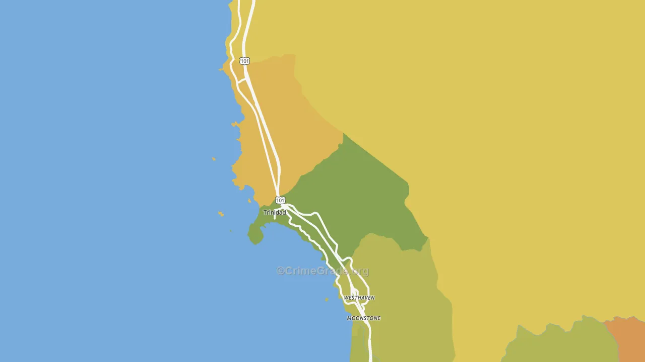 95570, CA Map of Vehicle Theft Rates