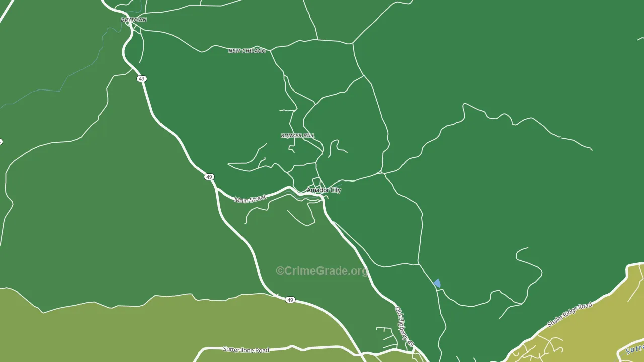 95601, CA Map of Vehicle Theft Rates