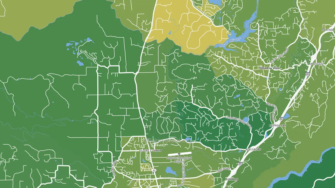 95602, CA Map of Vehicle Theft Rates