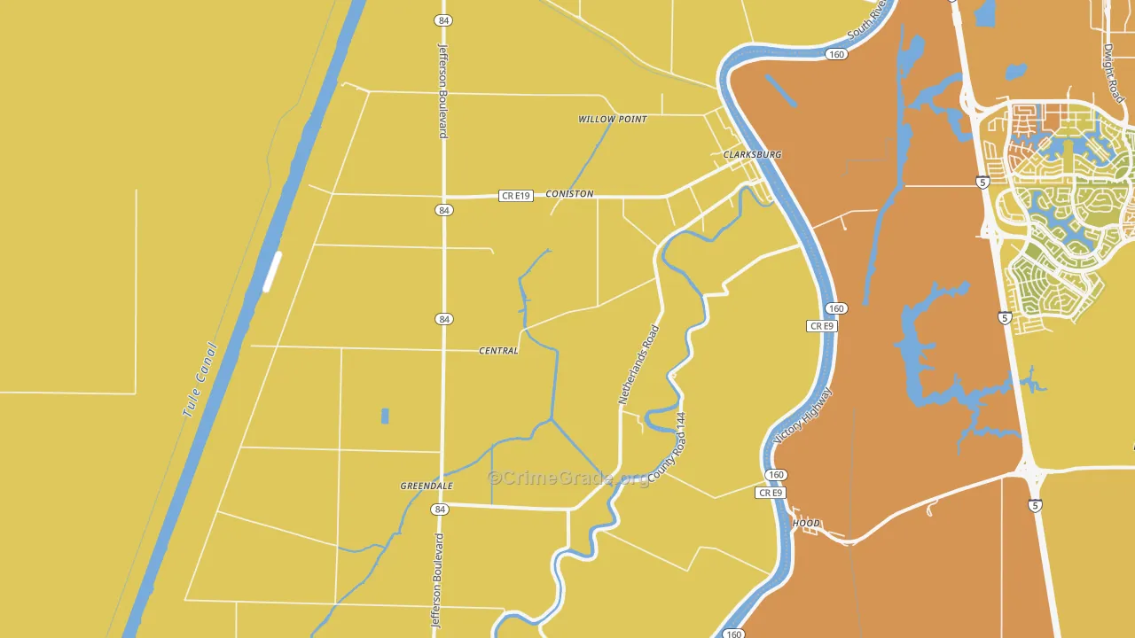 95612, CA Map of Vehicle Theft Rates