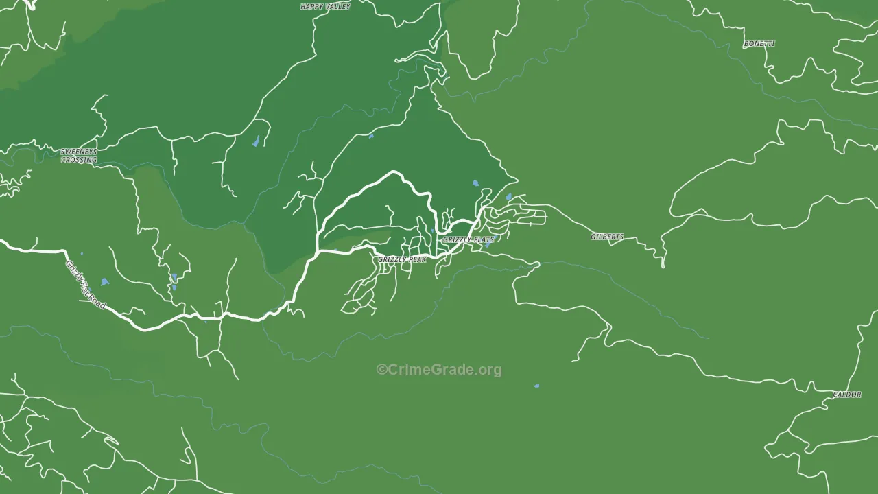 95636, CA Map of Vehicle Theft Rates