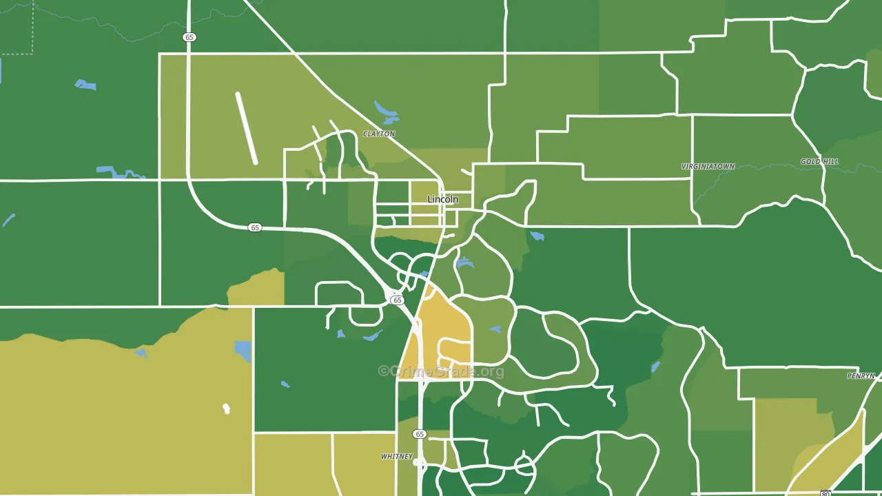 95648, CA Map of Vehicle Theft Rates