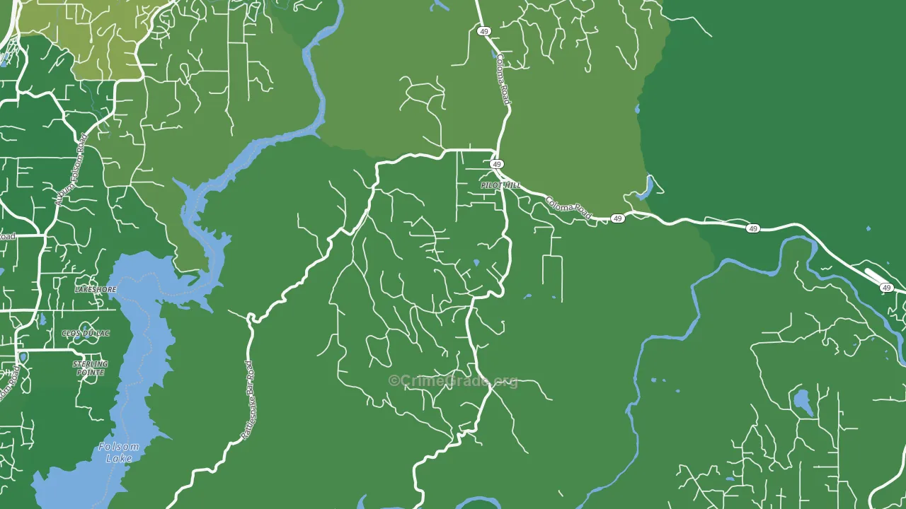 95664, CA Map of Vehicle Theft Rates