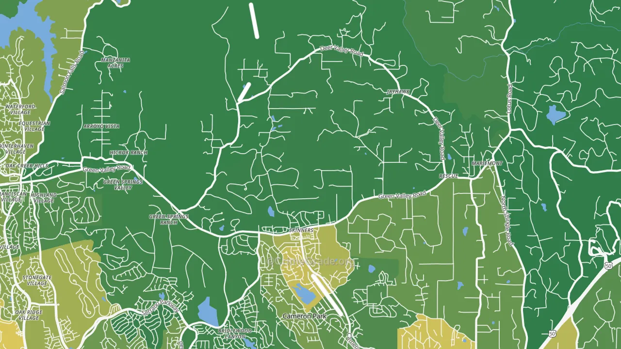 95672, CA Map of Vehicle Theft Rates