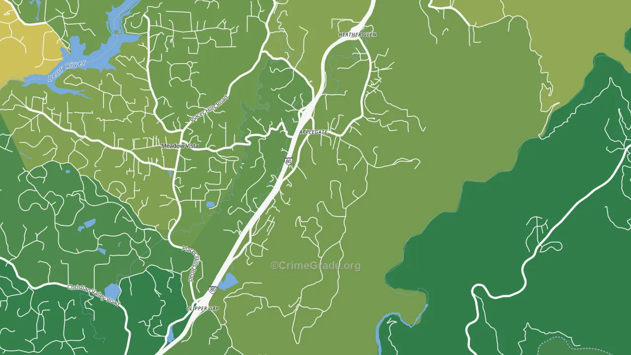 95703, CA Map of Vehicle Theft Rates