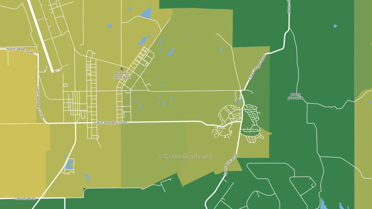 95903, CA Map of Vehicle Theft Rates